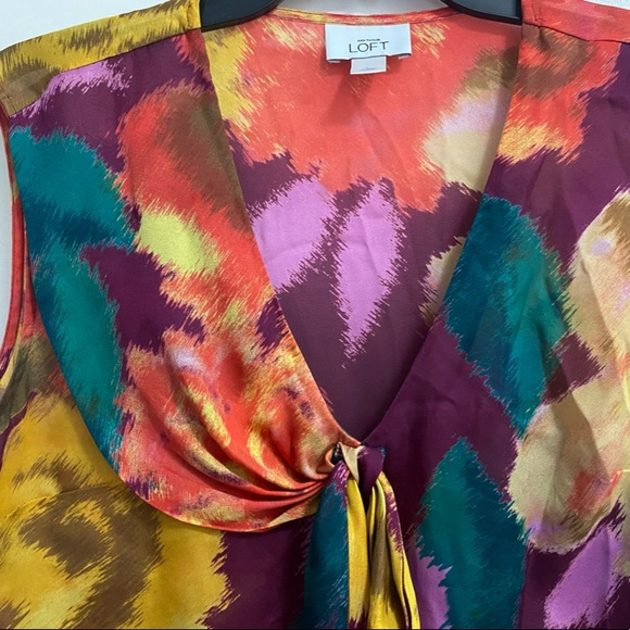 Ann Taylor LOFT sleeveless blouse Size L - Picture 4 of 11